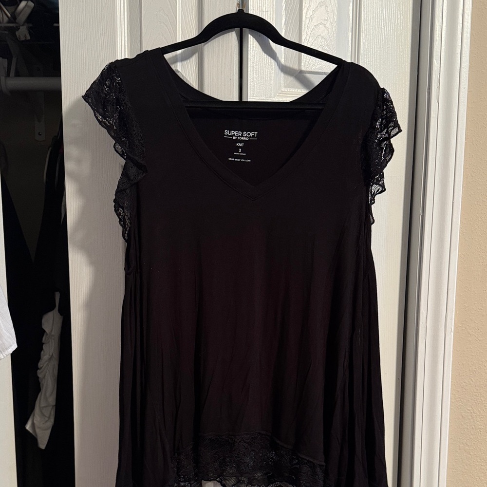 Torrid Super Soft Knit Top in Dark Brown